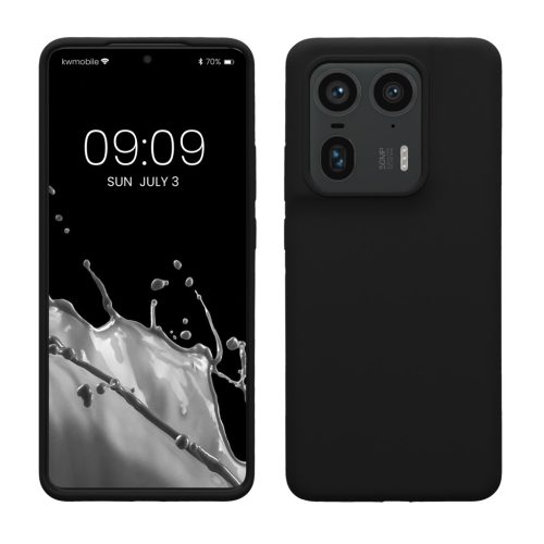 Etui Kwmobile do Motorola Edge 50 Ultra, czarne, silikonowe, KWM000022SX001C