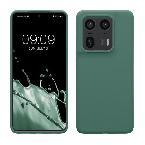 Etui Kwmobile do Motorola Edge 50 Ultra, zielone, silikonowe, KWM000022SX004C