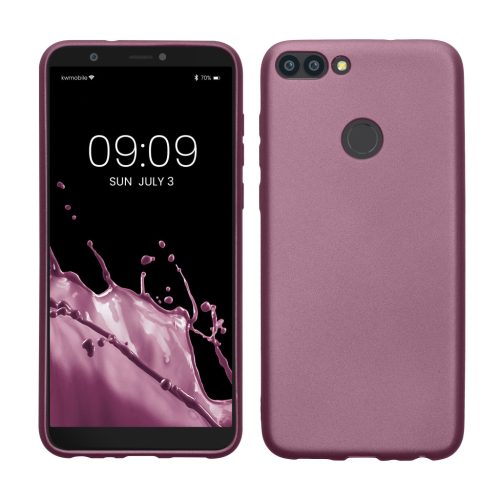 Etui Kwmobile do Huawei Enjoy 7s/P Smart (2017), niebieskie, silikonowe, KWM000008SM006C