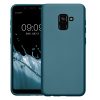 Etui Kwmobile do Samsung Galaxy A8 (2018), niebieskie, silikonowe, KWM0000093L013C