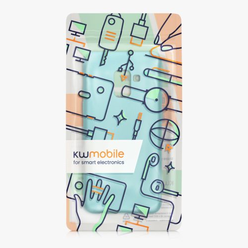 Etui Kwmobile do Samsung Galaxy A8 (2018), jasnozielone, silikonowe, KWM0000093L014C