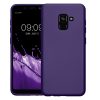 Etui Kwmobile do Samsung Galaxy A8 (2018), niebieskie, silikonowe, KWM0000093L015C