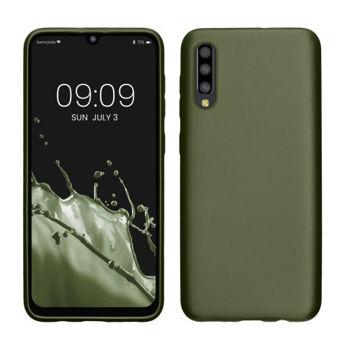 Etui Kwmobile do Samsung Galaxy A50, zielone, silikonowe, KWM000009TA018C