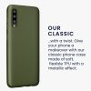 Etui Kwmobile do Samsung Galaxy A50, zielone, silikonowe, KWM000009TA018C