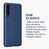Etui Kwmobile do Samsung Galaxy S21, ciemnoniebieskie, silikonowe, KWM000012BU019C