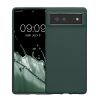 Etui Kwmobile do Google Pixel 6, ciemnozielone, silikonowe, KWM000013DV048C
