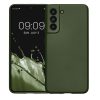 Etui Kwmobile do Samsung Galaxy S21 FE, zielone, silikonowe, KWM000013FE018C