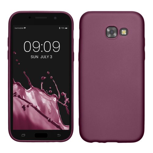 Etui Kwmobile do Samsung Galaxy A5 (2017), niebieskie, silikonowe, KWM0000156F011C