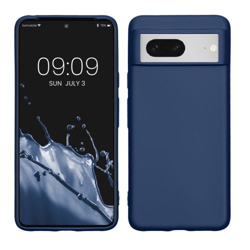 Etui Kwmobile do Google Pixel 8, niebieskie, silikonowe, KWM0000208J010C