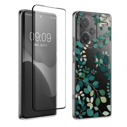 Zestaw etui i folii ochronnej Kwmobile do Xiaomi Redmi Note 13 Pro Plus 5G, wielokolorowy, silikon/szkło hartowane, KWM000020OY001C