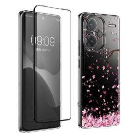   Zestaw etui i folii ochronnej Kwmobile do Xiaomi Redmi Note 13 Pro Plus 5G, wielokolorowy, silikon/szkło hartowane, KWM000020OY002C