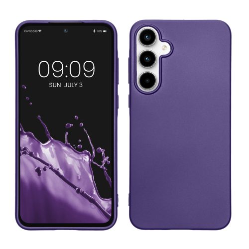 Etui Kwmobile do Samsung Galaxy A55 5G, niebieskie, silikonowe, KWM000021MI015C
