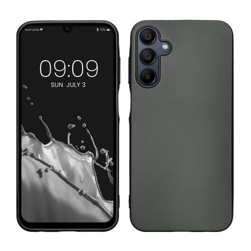 Etui Kwmobile do Samsung Galaxy A15 5G, szare, silikonowe, KWM000021MJ009C