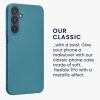 Etui Kwmobile do Samsung Galaxy A25, niebieskie, silikonowe, KWM000021MZ010C
