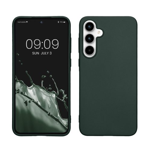Etui Kwmobile do Samsung Galaxy A35, zielone, silikonowe, KWM000021PC008C