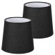 Set 2 Abajururi, E14, Negru/Alb, Navaris, NAV000012AE007C