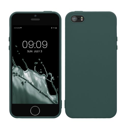 Etui Kwmobile do Apple iPhone 5/iPhone 5s/iPhone SE, zielone, silikonowe, KWM000007UT016C