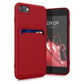   Etui Kwmobile do Apple iPhone SE (2022)/iPhone SE (2020)/iPhone 8, ciemnoróżowe, silikonowe, KWM0000134I018C
