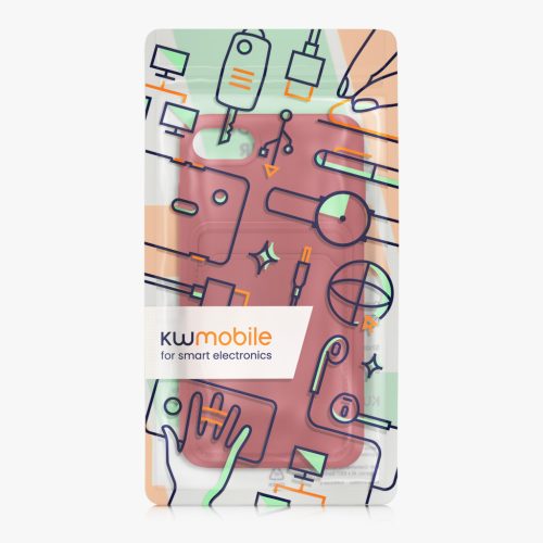 Etui Kwmobile do Apple iPhone SE (2022)/iPhone SE (2020)/iPhone 8, ciemnoróżowe, silikonowe, KWM0000134I018C