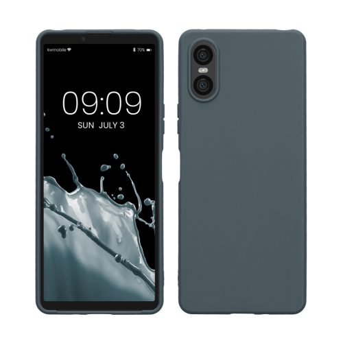 Etui Kwmobile do Sony Xperia 10 VI, ciemnozielone, silikonowe, KWM000021TP002C