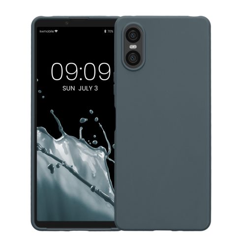 Etui Kwmobile do Sony Xperia 10 VI, ciemnozielone, silikonowe, KWM000021TP002C