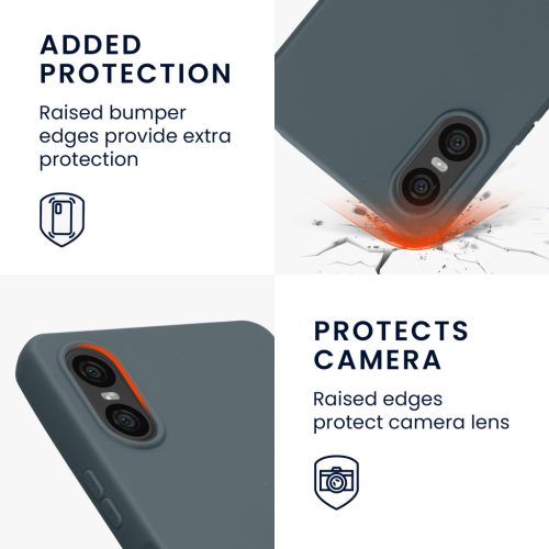 Etui Kwmobile do Sony Xperia 10 VI, ciemnozielone, silikonowe, KWM000021TP002C