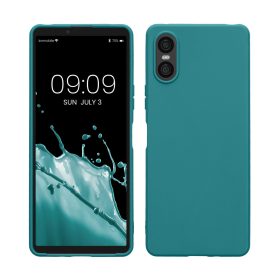   Etui Kwmobile do Sony Xperia 10 VI, niebieskie, silikonowe, KWM000021TP003C