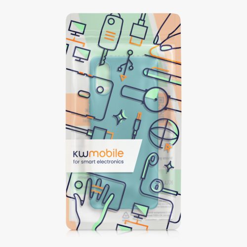Etui Kwmobile do Sony Xperia 10 VI, niebieskie, silikonowe, KWM000021TP003C