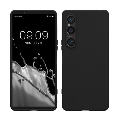 Etui Kwmobile do Sony Xperia 1 VI, czarne, silikonowe, KWM000021TR001C