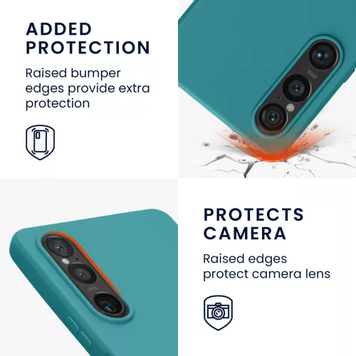 Etui Kwmobile do Sony Xperia 1 VI, niebieskie, silikonowe, KWM000021TR003C