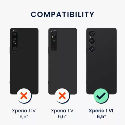 Etui Kwmobile do Sony Xperia 1 VI, niebieskie, silikonowe, KWM000021TR003C