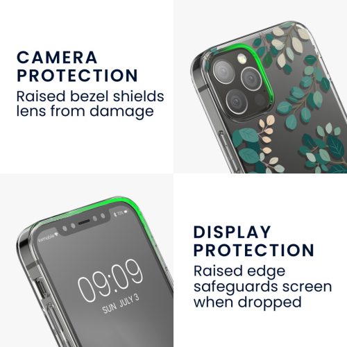 Zestaw etui i folii ochronnej Kwmobile do Apple iPhone 12/iPhone 12 Pro, wielokolorowy, silikon/szkło hartowane, KWM000022TI002C