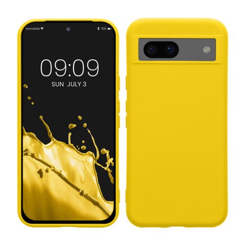 Etui Kwmobile do Google Pixel 8a, żółte, silikonowe, KWM000020LB006C
