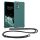 Etui Kwmobile ze smyczą do Motorola Edge 30 Neo, zielone, silikonowe, KWM0000199S005C