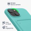 Etui Kwmobile do Apple iPhone 15, jasnozielone, silikonowe, KWM000020EM009C
