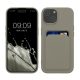 Etui Kwmobile do Apple iPhone 15, szare, silikonowe, KWM000020EM011C