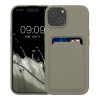 Etui Kwmobile do Apple iPhone 15, szare, silikonowe, KWM000020EM011C