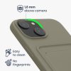 Etui Kwmobile do Apple iPhone 15, szare, silikonowe, KWM000020EM011C