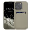 Etui Kwmobile do Apple iPhone 15 Pro, szare, silikonowe, KWM000020EO011C