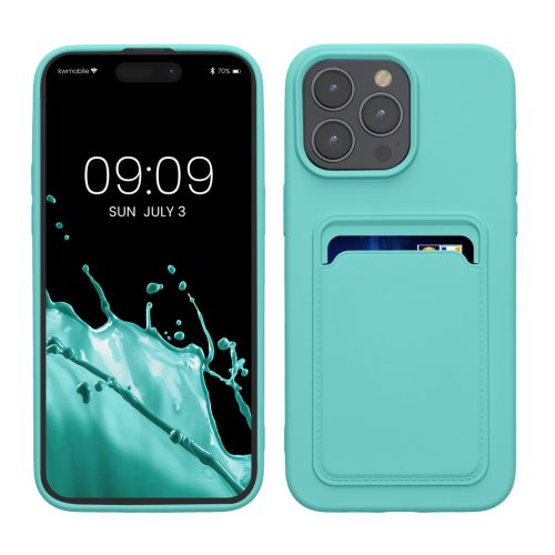 Etui Kwmobile do Apple iPhone 15 Pro Max, jasnozielone, silikonowe, KWM000020EP009C