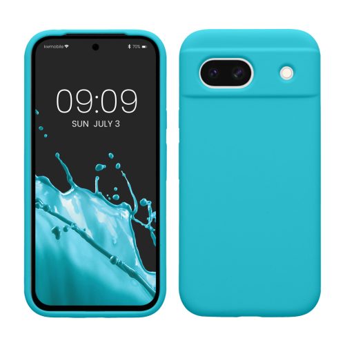 Etui Kwmobile do Google Pixel 8a, jasnoniebieskie, silikonowe, KWM000020KQ017C