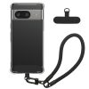 Etui Kwmobile z odpinanym paskiem na Google Pixel 7, przezroczyste/czarne, silikonowe, KWM000020PC001C
