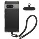 Etui Kwmobile z odpinanym paskiem na Google Pixel 7, przezroczyste/czarne, silikonowe, KWM000020PC001C