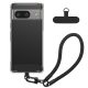 Etui Kwmobile z odpinanym paskiem na Google Pixel 8a, przezroczyste/czarne, silikonowe, KWM000020PE001C