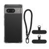 Etui Kwmobile z odpinanym paskiem na Google Pixel 8a, przezroczyste/czarne, silikonowe, KWM000020PE001C