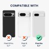 Etui Kwmobile z odpinanym paskiem na Google Pixel 8a, przezroczyste/czarne, silikonowe, KWM000020PE001C
