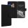 Etui Kwmobile do Samsung Galaxy A25, czarne, eko-skóra/silikon, KWM000021TU001C