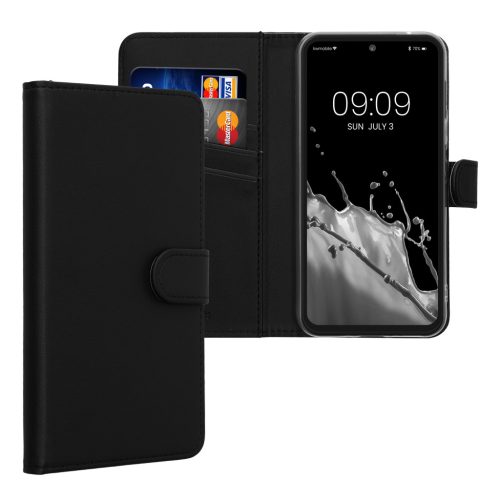 Etui Kwmobile do Samsung Galaxy A54 5G, czarne, eko-skóra/silikon, KWM000021UB001C