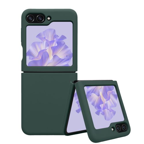 Etui Kwmobile do Samsung Galaxy Z Flip5, Ciemnozielone, Silikonowe, KWM000021UD004C