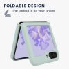 Etui Kwmobile do Samsung Galaxy Z Flip5, jasnozielone, silikonowe, KWM000021UD005C